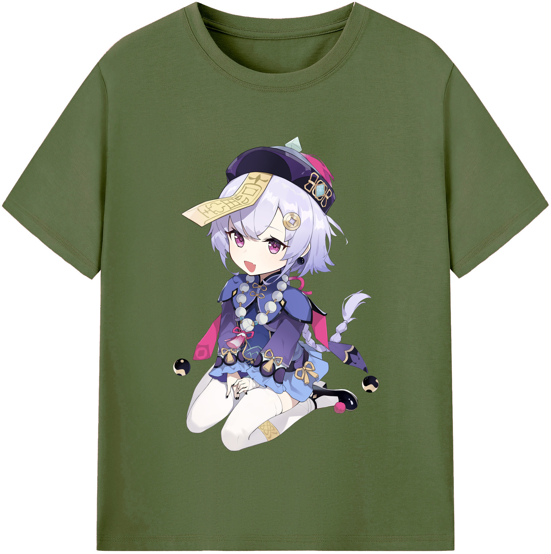 げんし神 七七 なな  genshin Nana 綿100％半袖Tシャツ（フロントプリント）